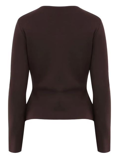 STAUD Rachela long-sleeve cardigan - Brown - zdjęcie produktu nr 2