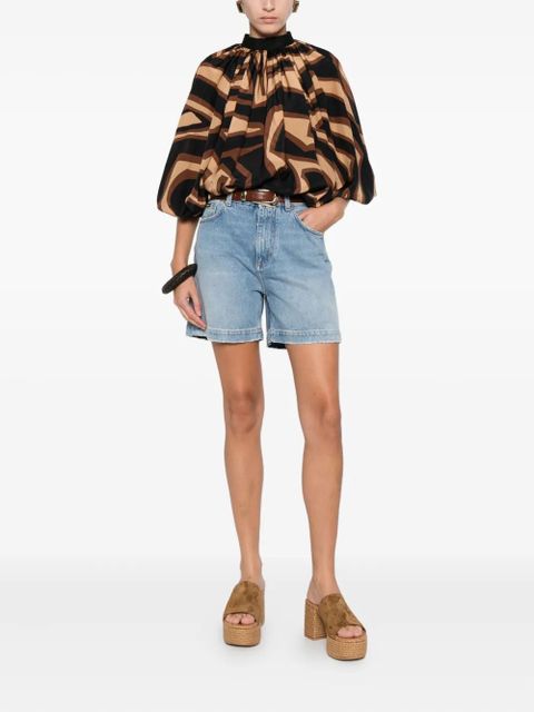 Dolce & Gabbana logo-plaque shorts - Blue