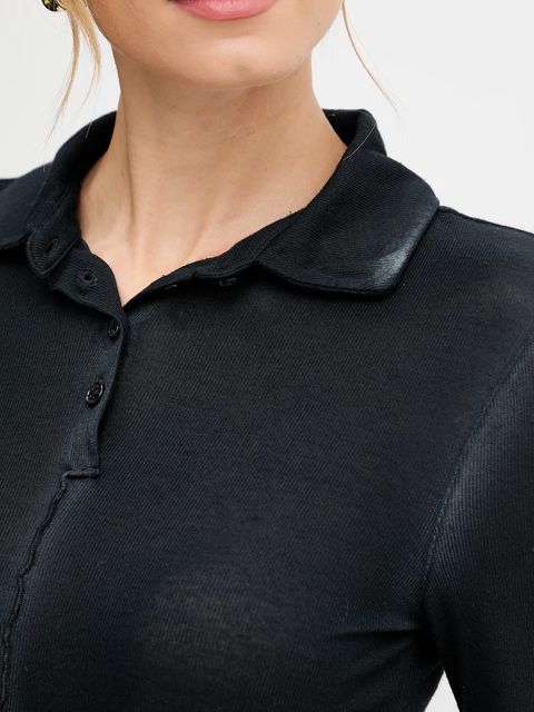 Patrizia Pepe bluzka damska kolor czarny gładka 8M1723 J327