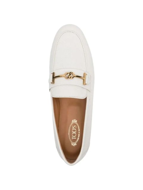 Tod's buckled detail loafers - White