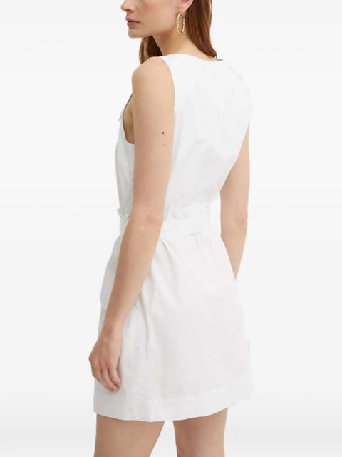 PINKO belted mini dress - White