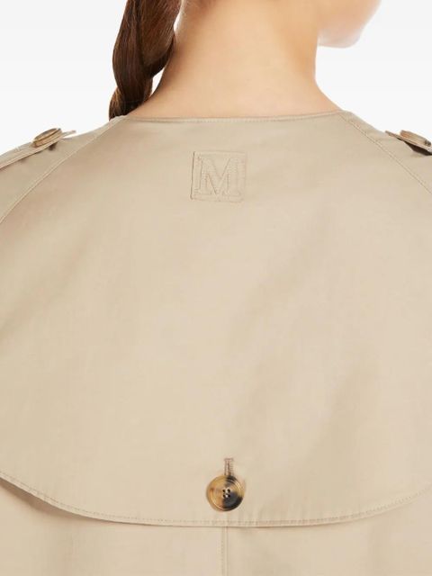 Max Mara collarless trench coat - Brown