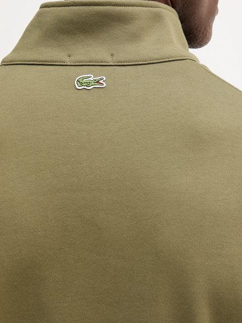 Lacoste bluza bawełniana kolor zielony z nadrukiem SH2735