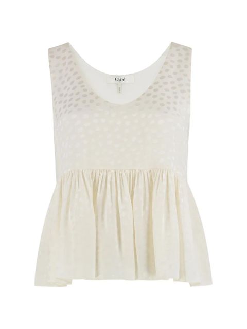 Chloé polka-dot blouse - Neutrals - zdjęcie produktu nr 1