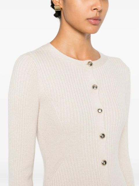 Ba&Sh Anisa button-up ribbed maxi dress - Neutrals