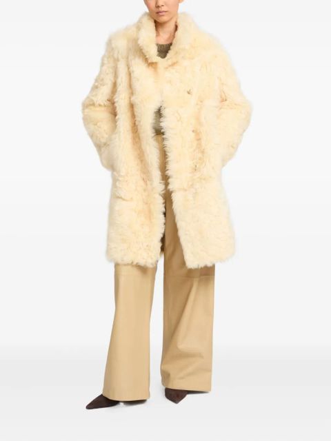 Yves Salomon reversible Toscana lambskin coat - Neutrals