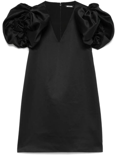 ROTATE BIRGER CHRISTENSEN A-line satin mini dress - Black - zdjęcie produktu nr 1