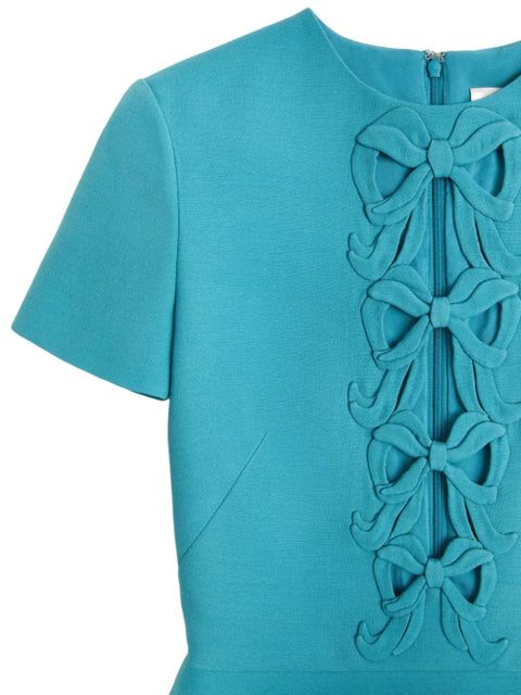 Valentino Garavani Crepe Couture embroidered mini dress - Blue - zdjęcie produktu nr 2