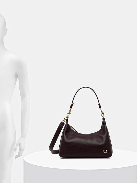 Coach torebka skórzana Juliet kolor fioletowy CR981