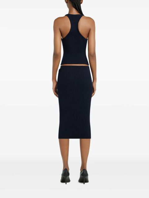 Courrèges Loop midi skirt - Blue
