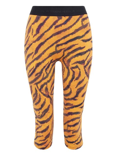 Marine Serre tiger-print trousers - Orange - zdjęcie produktu nr 1