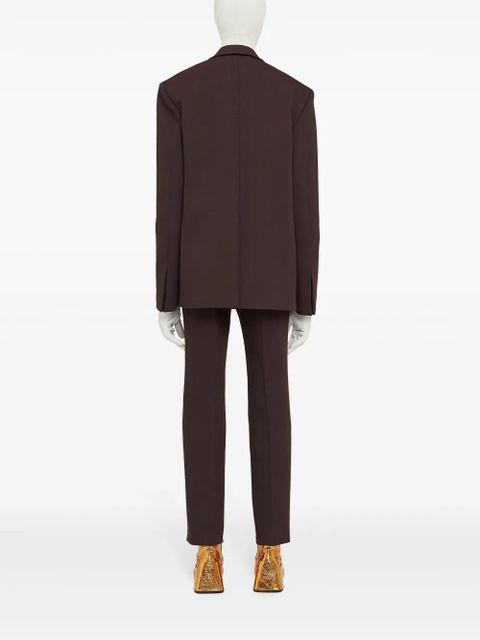 Jil Sander pleated mid-rise tailored trousers - Black