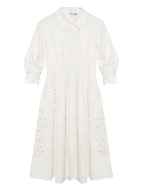 Simkhai eyelet-embroidered shirt dress - White - zdjęcie produktu nr 1