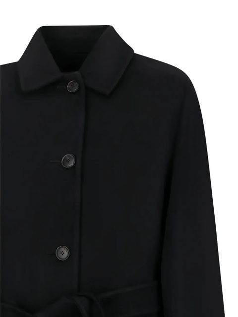 Max Mara Lembi belted buttoned coat - Black
