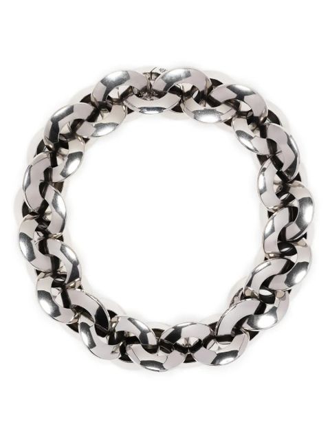 Alexander McQueen Eyelet chain choker necklace - Silver - zdjęcie produktu nr 1