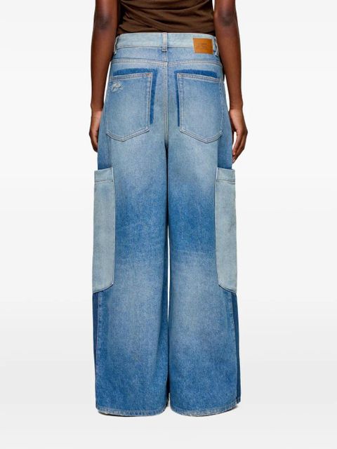 GANNI panelled jeans - Blue