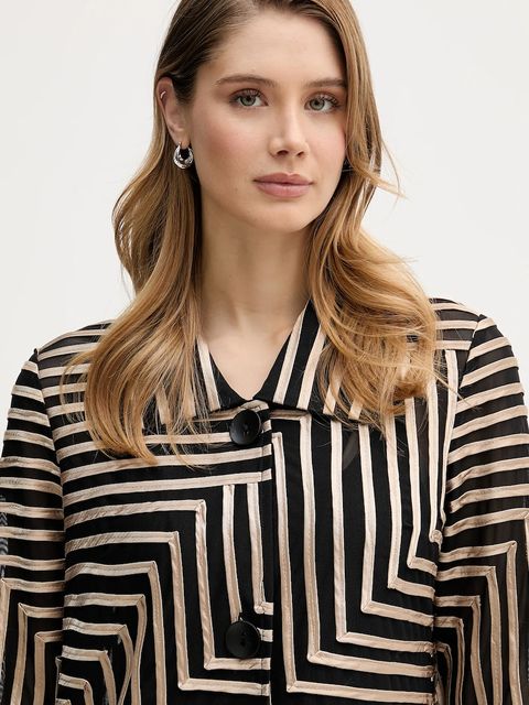 Joseph Ribkoff koszula damska kolor czarny regular z kołnierzykiem klasycznym 261980