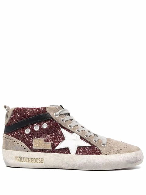 Golden Goose Mid Star high-top sneakers - Red - zdjęcie produktu nr 1