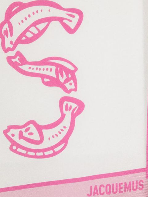 Jacquemus Le Bandana Pesco scarf - White