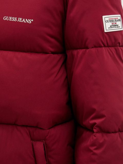 Guess Jeans kurtka damska kolor bordowy W4BL21 WGII2