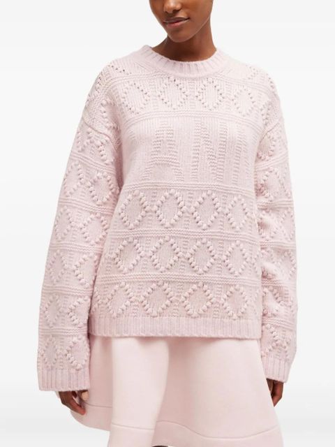 GANNI textured sweater - Pink - zdjęcie produktu nr 2
