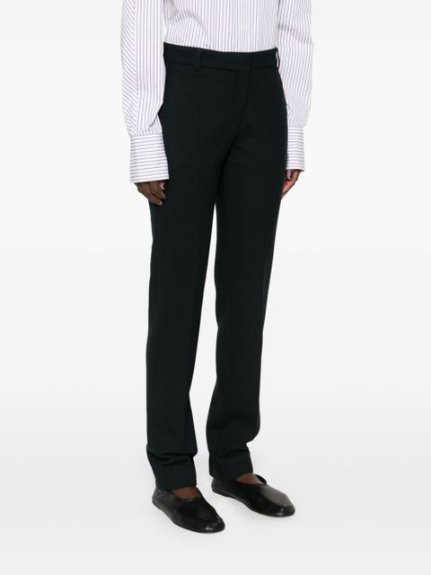 TOTEME Slim Low Rise Pants - Black
