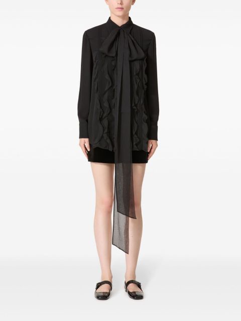 Valentino Garavani silk top - Black