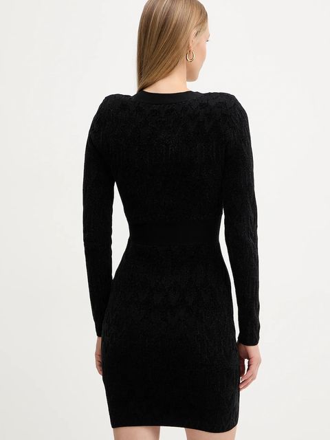 Marciano by Guess sukienka ADELE kolor czarny mini dopasowana 5BGK04 5661Z - zdjęcie produktu nr 2