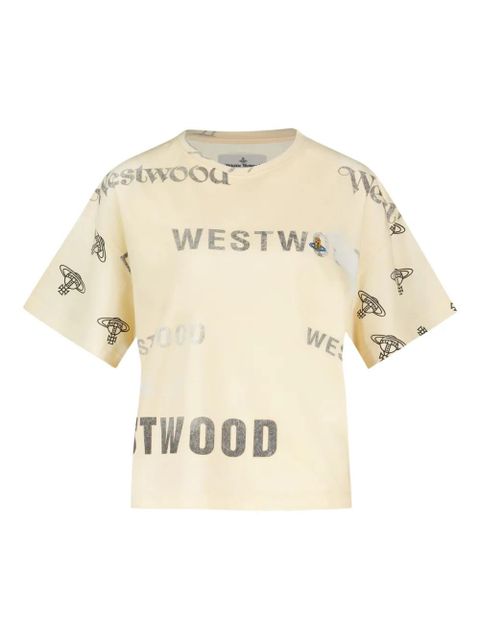 Vivienne Westwood orb-logo cotton shirt - Yellow - zdjęcie produktu nr 1