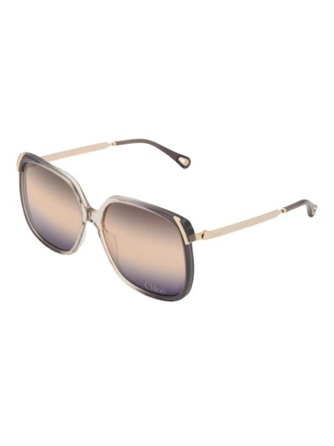 Chloé geometric frame sunglasses - Grey