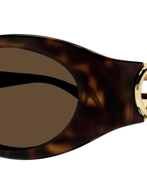 Gucci Eyewear oval-frame sunglasses - Brown - zdjęcie produktu nr 2