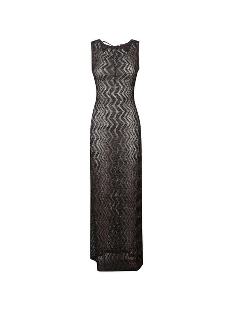 Missoni zigzag-pattern maxi dress - Brown - zdjęcie produktu nr 1