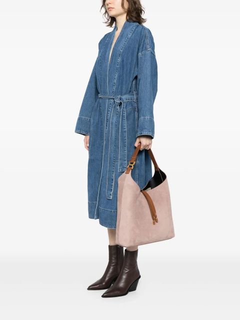 Chloé Marcie suede shoulder bag - Pink