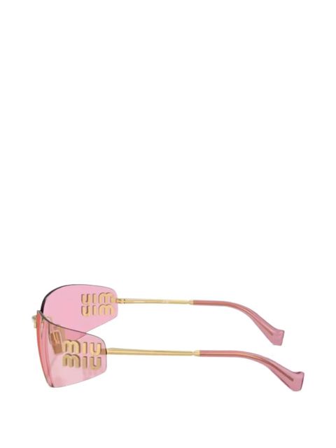 Miu Miu Eyewear logo sunglasses - Pink