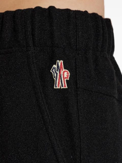 Moncler Grenoble drawstring logo track pants - Black