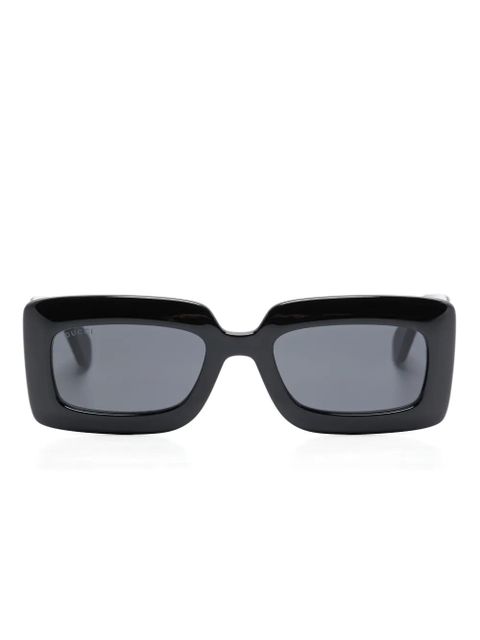 Gucci Eyewear rectangle-frame sunglasses - Black - zdjęcie produktu nr 1