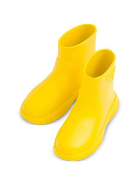 Prada logo-embellishment rain boots - Yellow