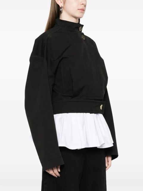 Sportmax cotton cropped jacket - Black