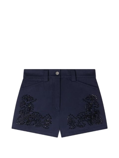 SANDRO embroidered shorts - Blue - zdjęcie produktu nr 1