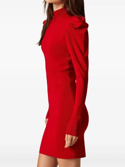 TWINSET draping knit mini dress - Red