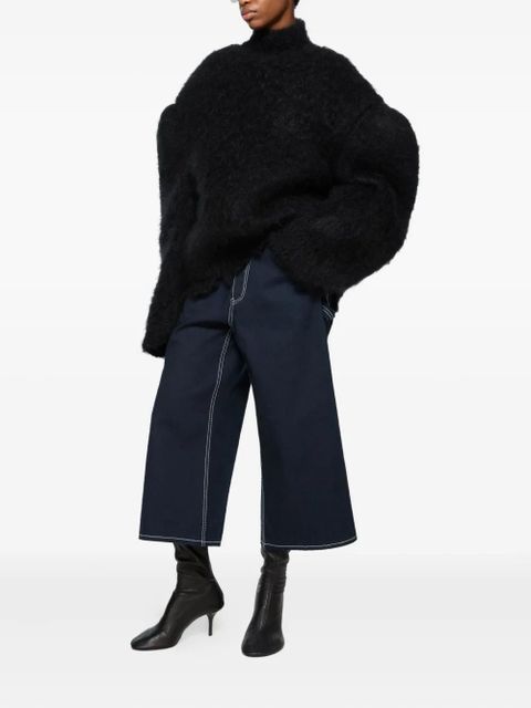 Acne Studios slouchy leather boots - Black