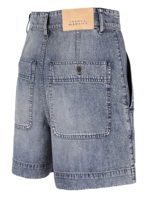 ISABEL MARANT pleated pocket shorts - Blue