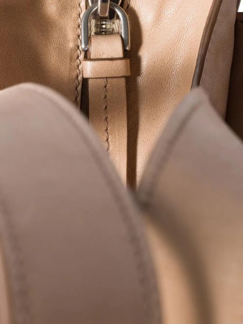 Miu Miu Utilitaire leather shoulder bag - Neutrals