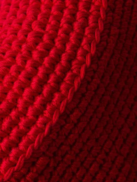 Prada crochet bucket hat - Red