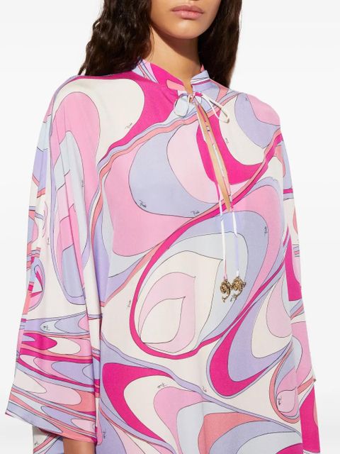 PUCCI onde-print silk dress - Pink
