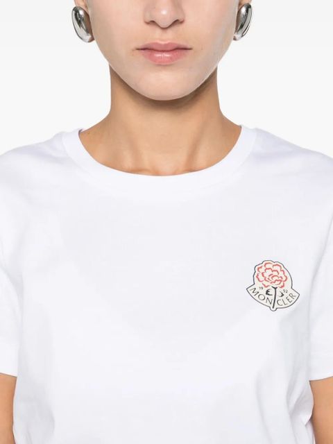 Moncler logo-detail crew-neck T-shirt - White