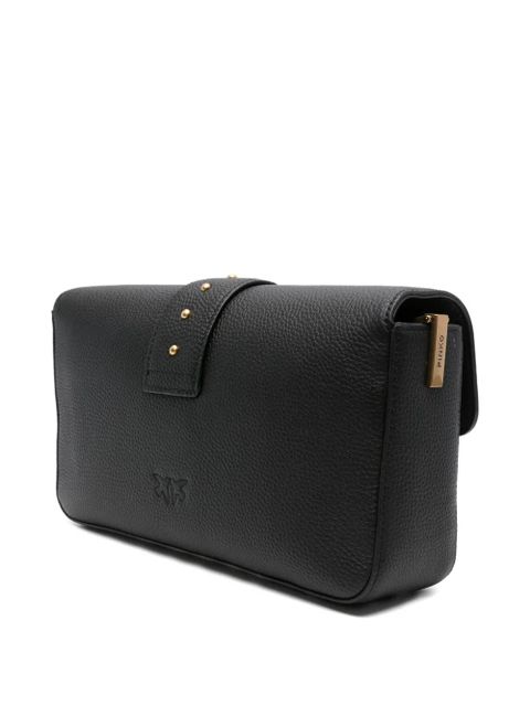 PINKO Love studded shoulder bag - Black