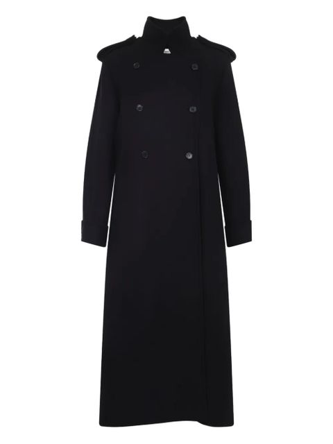 KHAITE wool double-breasted coat - Black