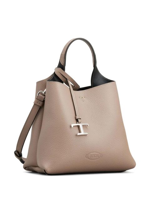 Tod's mini leather tote bag - Neutrals - zdjęcie produktu nr 2