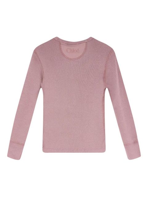 Chloé button-embellished knitwear - Pink